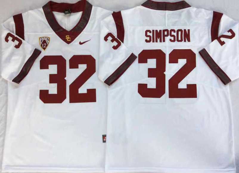 USC Trojans 32 O.J.Simpson White College Football Jersey,We sell and wholesale USC Trojans 32 O.J.Simpson White College Football Jersey on line form chian!